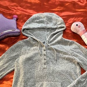 Thin Grey Fleece Sweater